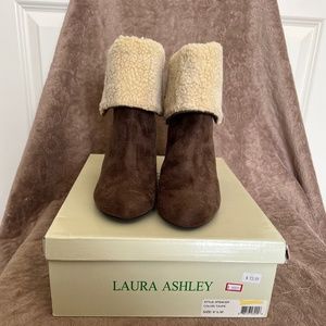 Laura Ashley Spencer taupe booties 6 1/2 M